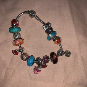 Authentic Pandora Bracelet With Charms